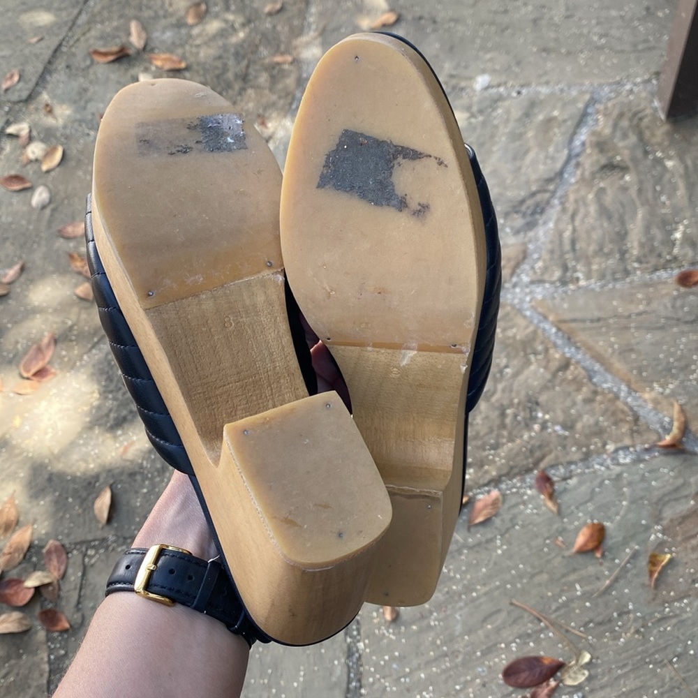 Beklina Open Toe Ribbed Clog - Picture 4 of 6